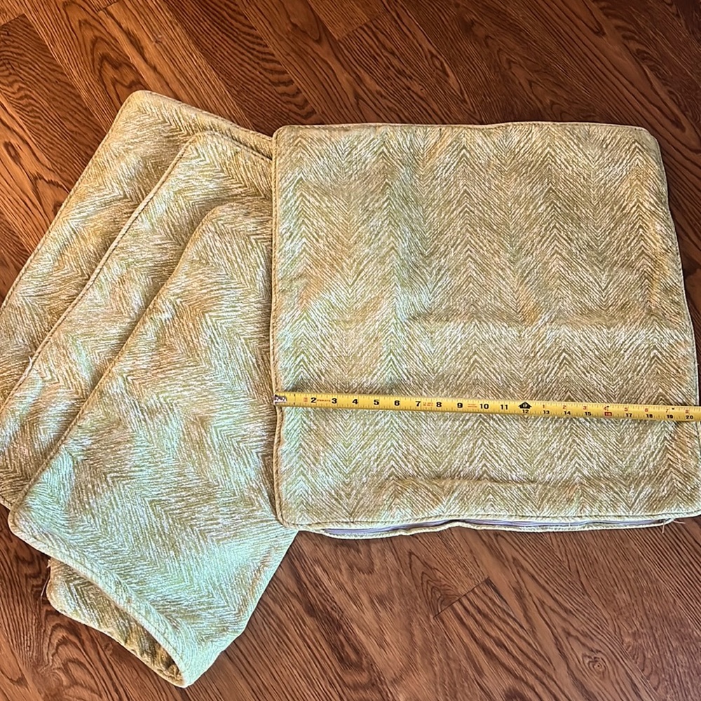 Set of 4 Custom Green Pillow Covers